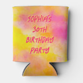 嬉しカスタムい30歳の誕生日の写真 缶クーラー (正面)