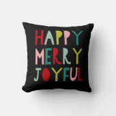 嬉しメリーい | Bright モダン Christmas クッション (正面)