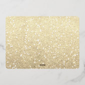 嬉し結婚したくモダンクラシック結婚の写真 箔シーズンカード (裏面)