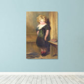 子いけな(キャンバス上の油) キャンバスプリント (インサイチュ (ウッドフロア))