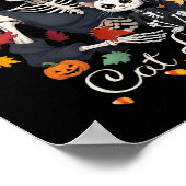 子おもしろいどものいない猫レディーハロウィーンの衣装パーティーK ポスター (角)