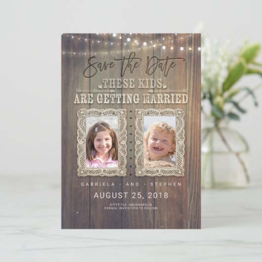 子おもしろいども時代の写真 | 素朴 Wood日付を保存 セーブザデート (スタンド正面)