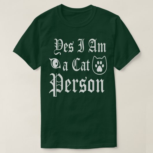 子おもしろいネコことわざYes私は猫好き Tシャツ (デザイン正面)