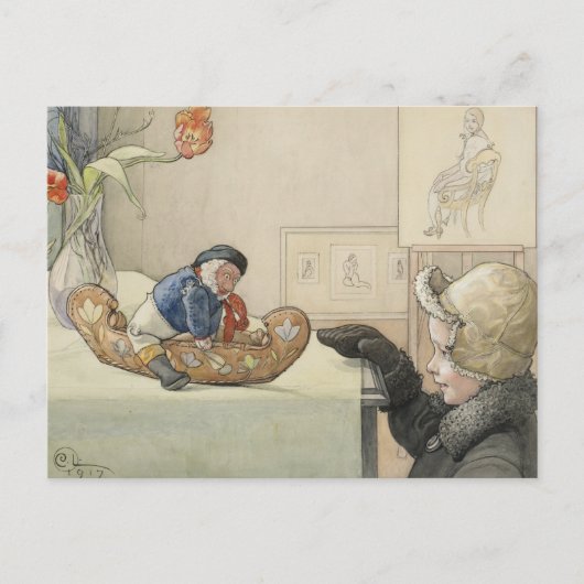 子おもしろい供のおもちゃ仲間 ポストカード (正面)