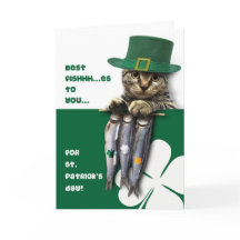 子おもしろい天聖パトリックの日のグリーティングカード