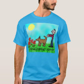 子おもしろい様代替アーティスユニセックス Tシャツ (正面)