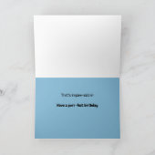 子おもしろい猫と犬39誕生日老猫の女性 カード (内部)