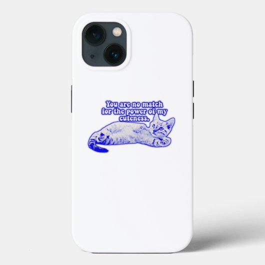 子おもしろい猫や猫好きの不機嫌な猫ミーム Case-Mate iPhoneケース (裏面)