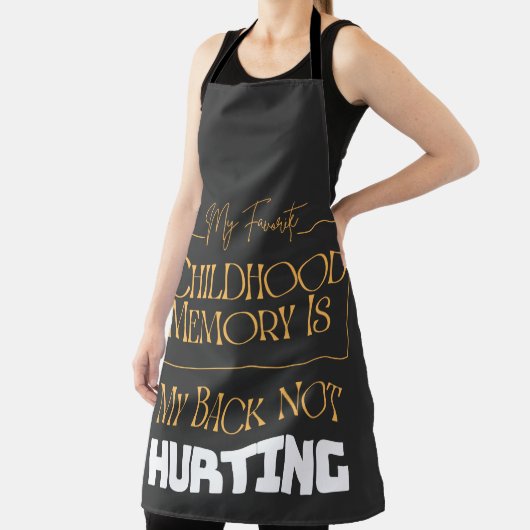 子お気に入りのどもの時の記憶は私の背中を傷つけない エプロン (インサイチュ)