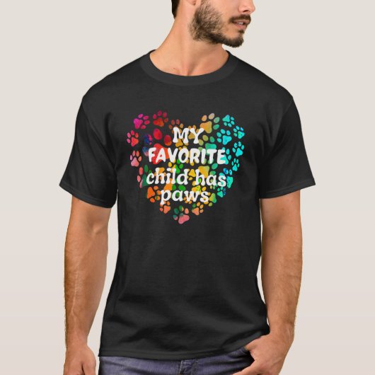 子お気に入りの供に手がある Tシャツ (正面)