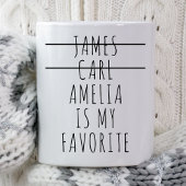 子お気に入りの女娘カスタム母マザーズ コーヒーマグカップ