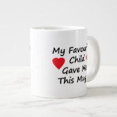 子お気に入りの ジャンボコーヒーマグカップ (正面右)