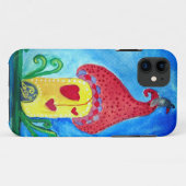 子お洒落イラストレーションiPhone SE + iPhone Case-Mate iPhoneケース (裏面(横))