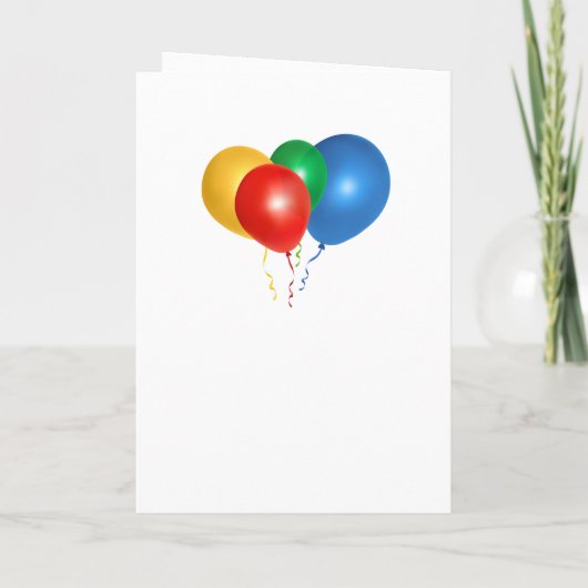 子から名前の誕生日カードをパーソナライズ カード (裏面)