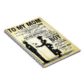 子から母への贈り物 |家族に対する特別ギフト ノートブック (右側)