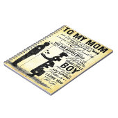 子から母への贈り物 |家族に対する特別ギフト ノートブック (左側)