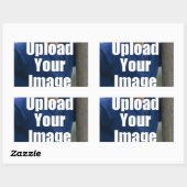 子から自分パーソナライズされたの写真を作成 長方形シール (シート)