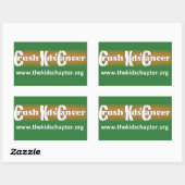 「子がんの撲滅：子どものチャプター」スタンプ 長方形シール (シート)