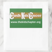 「子がんの撲滅：子どものチャプター」スタンプ 長方形シール (バッグ)