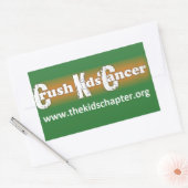 「子がんの撲滅：子どものチャプター」スタンプ 長方形シール (封筒)