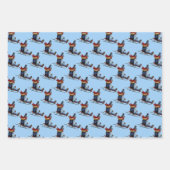 子そりラッピング紙 ラッピングペーパーシート (正面2)