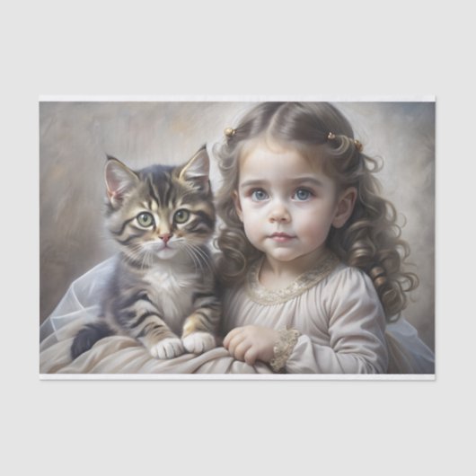 子と子のポートレートの分離 薄葉紙 (正面)