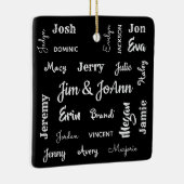 子と孫の名前を持つカップル名 セラミックオーナメント (右)