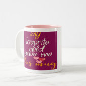 子どお気に入りのも与えがこのマグマの贈り物 ツートーンマグカップ (正面左)