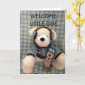 子どもおめでとうを迎える カード (黄色い花)