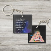 子どもおもしろいが宇宙処罰の写真名を送信 キーホルダー