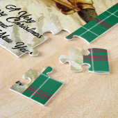 子どもおもしろいそりヴィンテージ見るメリークリスマス ジグソーパズル (側面)