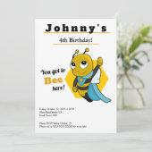 子どもおもしろいへの可愛い誕生日の招待 招待状 (スタンド正面)