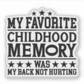 子どもお気に入りの時代の記憶が優雅に老けクールる シール (正面)