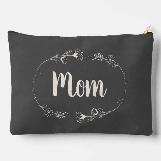 子どもからお母さんのための単純な野花 アクセサリーポーチ (裏面)