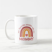 子どもからお母さんへ虹 コーヒーマグカップ (左)