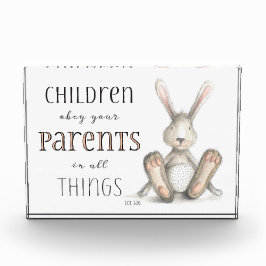 子どもがあなたの両親に従う – 第3章20節 フォトブロック