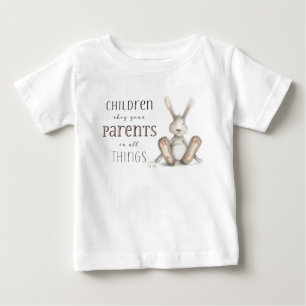 子どもがあなたの両親に従う – 第3章20節 ベビーTシャツ