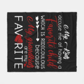 子どもがあると僕を責めお気に入りのる フリースブランケット (正面(横))