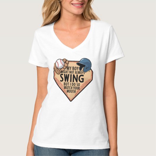 子どもがいつも揺れるとは限らないが僕はそうする Tシャツ (正面)