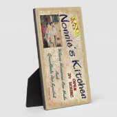 子どもがプラークを甘やかされるノニーの台所 フォトプラーク (側面)