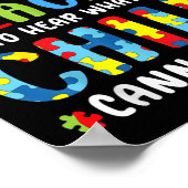 子どもが何かを聞くには特別な先生が必要だ ポスター (角)