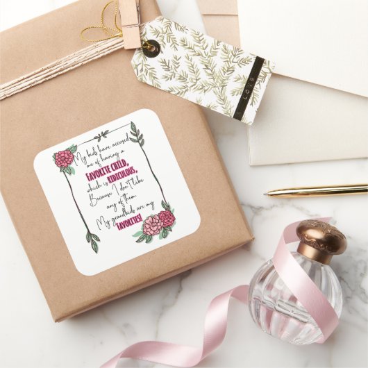 子どもが子どもを産んだと僕を責めお気に入りのた スクエアシール (ギフト)