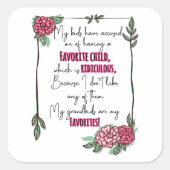 子どもが子どもを産んだと僕を責めお気に入りのた スクエアシール (正面)