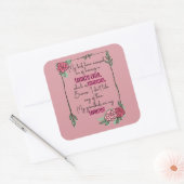 子どもが子どもを産んだと僕を責めお気に入りのた スクエアシール (封筒)