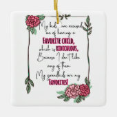 子どもが子どもを産んだと僕を責めお気に入りのた セラミックオーナメント (正面)