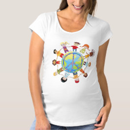 子どもが平和のために世界中に集まる Tシャツ