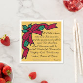 子どもが生まれ聖なる書物、 経典だ スタンダードカクテルナプキン (インサイチュ)