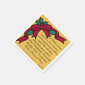 子どもが生まれ聖なる書物、 経典だ スタンダードカクテルナプキン (角)