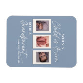 子どもが祖父母生まれの写真である場合 マグネット (横)