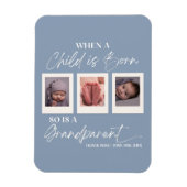 子どもが祖父母生まれの写真である場合 マグネット (縦)